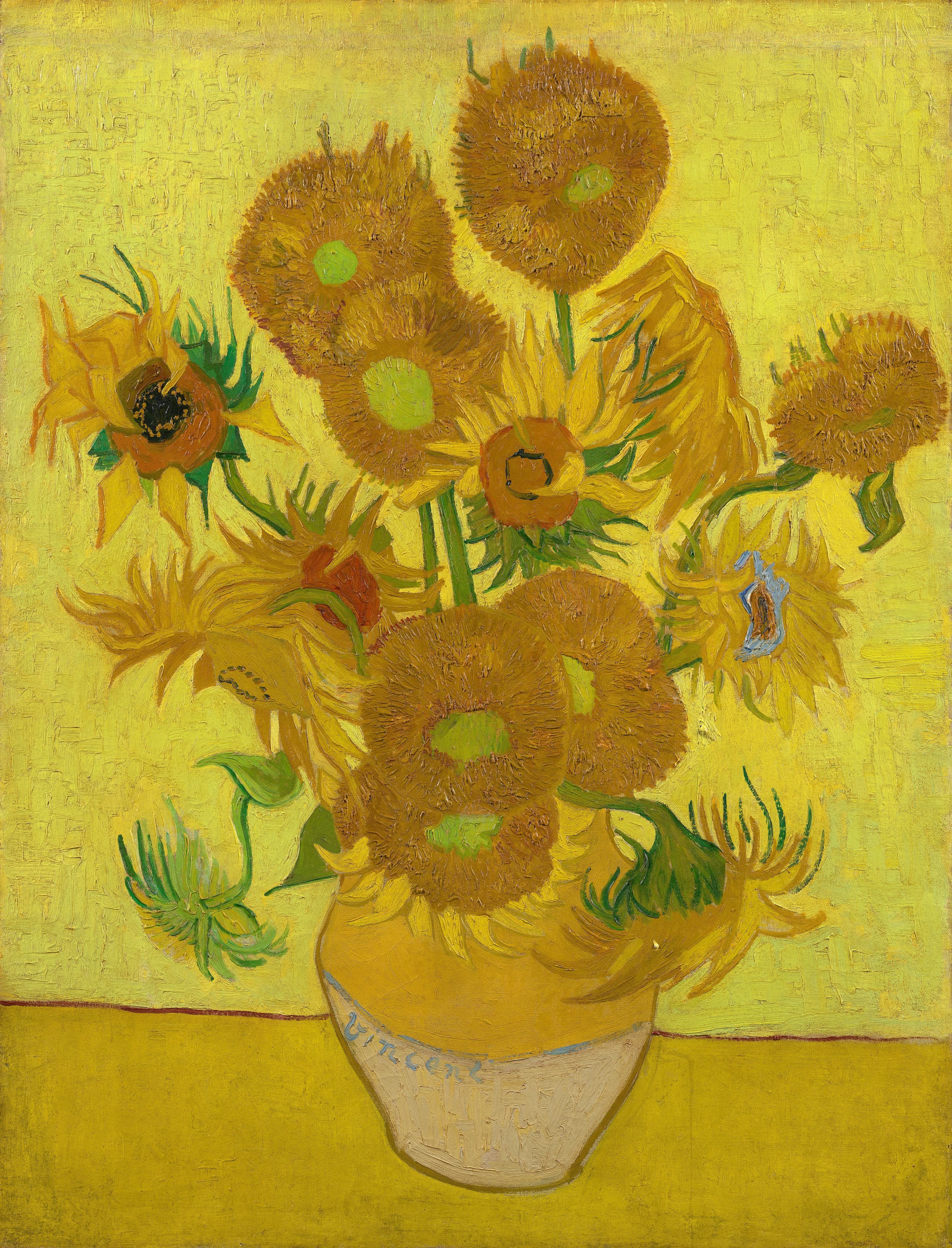 Los girasoles A4